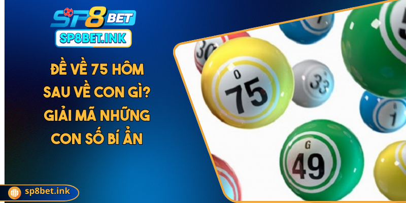 Đề Về 75 Hôm Sau Về Con Gì? Giải Mã Những Con Số Bí Ẩn